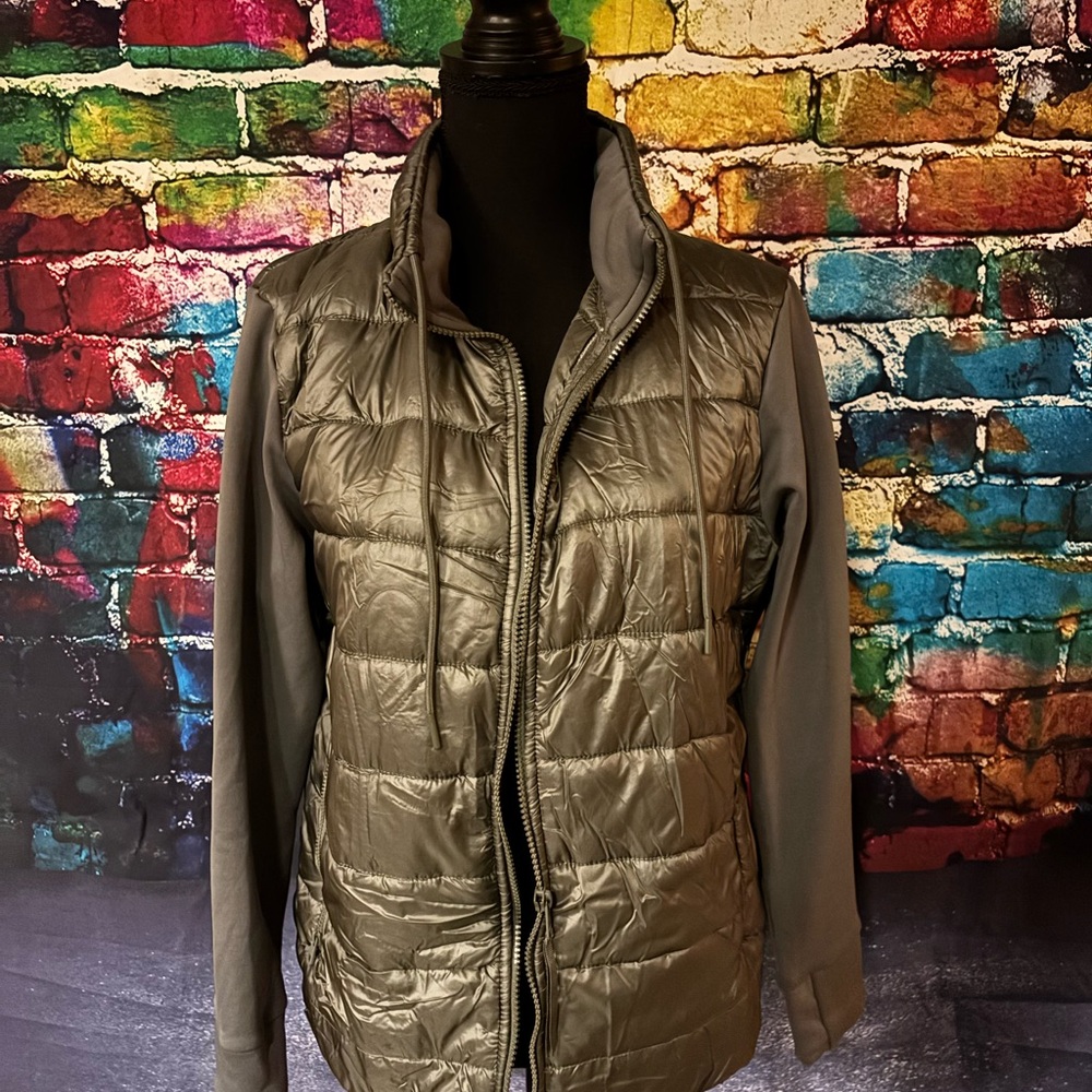 Women's Green Puffer Jacket